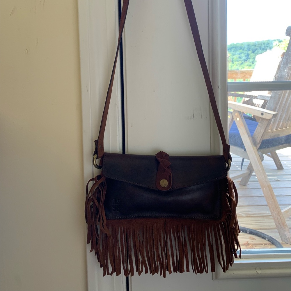 Free People NWOT A.S. 98 leather fringe bag